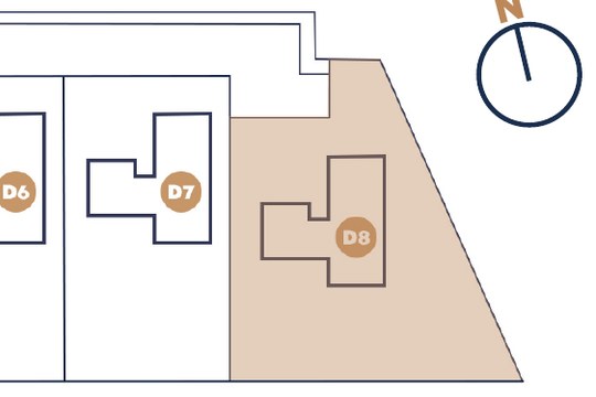 Dom Nr 8 – położenie działki na planie osiedla